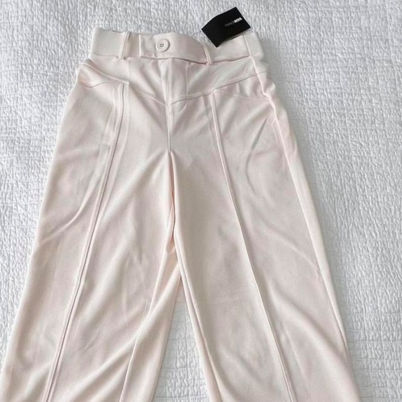NWT,Fashion Nova,Sasha Wide Leg Pants - Cream Elegant Cream Women's Pants,Size M - Picture 6 of 12